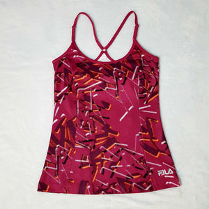Fila Sport Printed Racerback Tank Size XS
